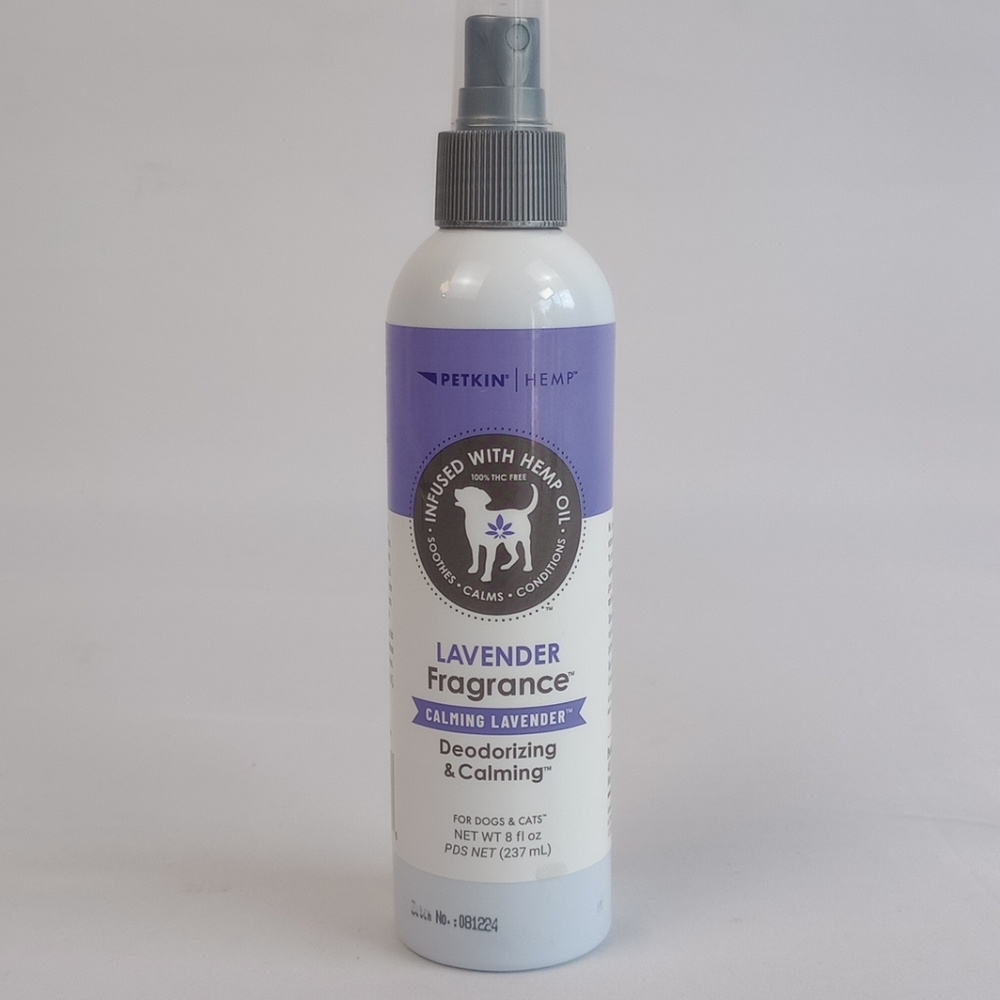 Petkin Lavender Fragrance Deodorizing And Calming Hemp Infused For Cats And Dogs